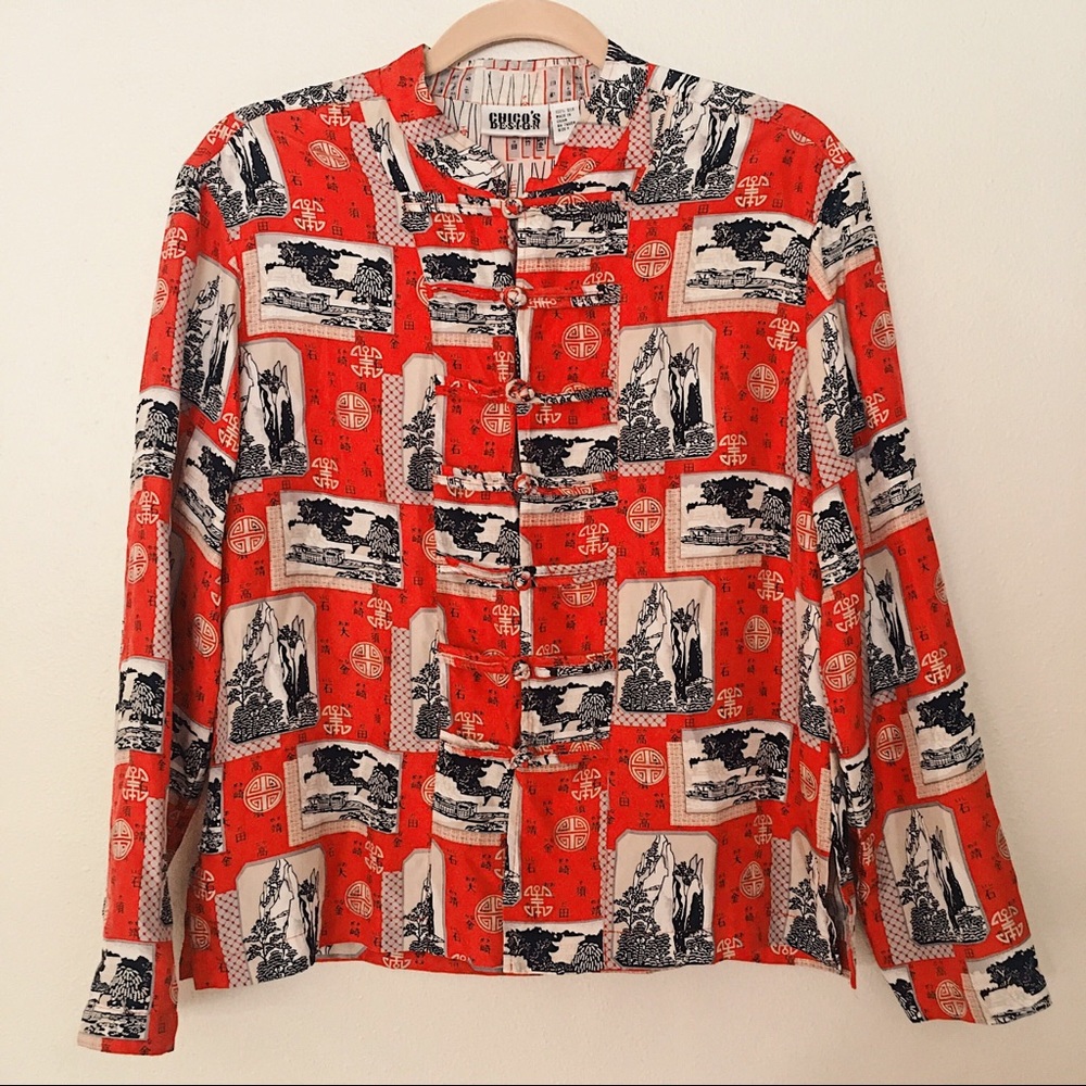 Chico’s Design brand, silk, medium, button down